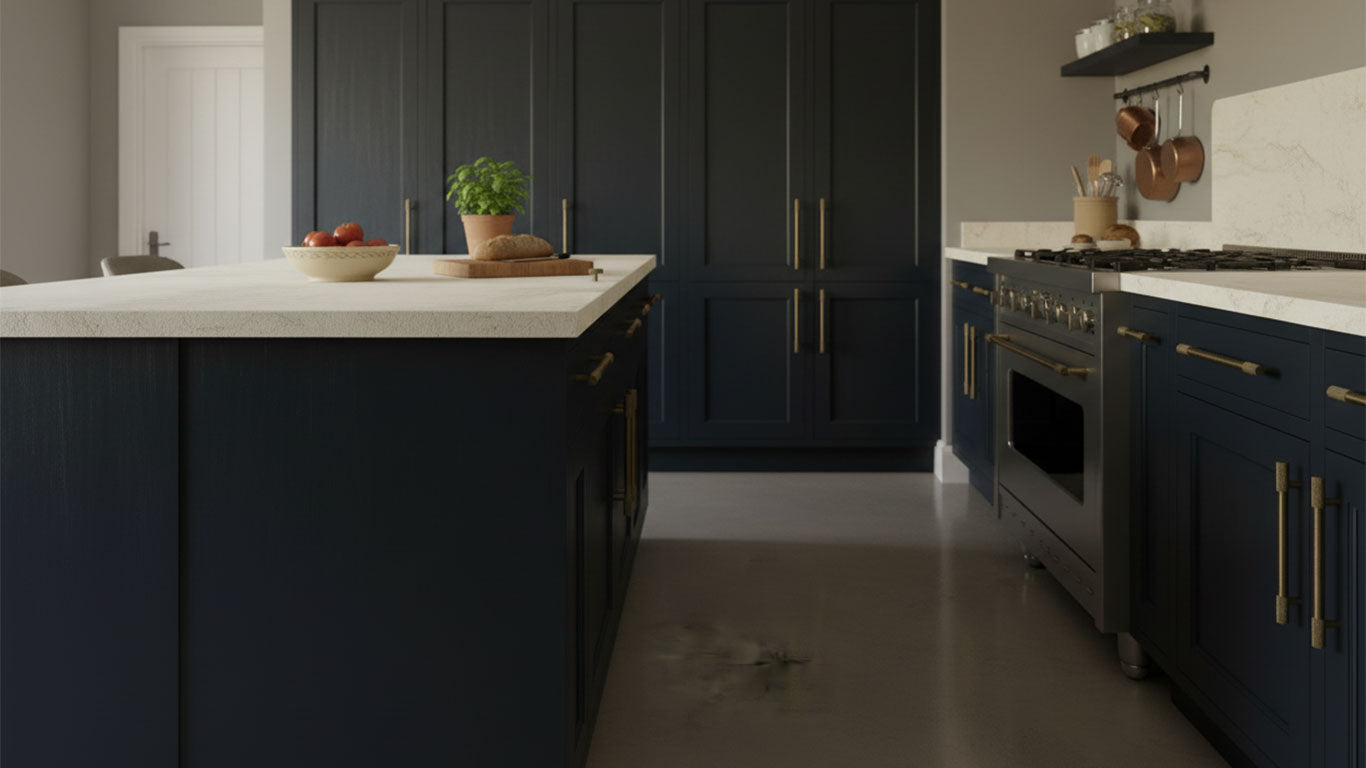 Håndtak 3018 | Riflet | Antikk Messing