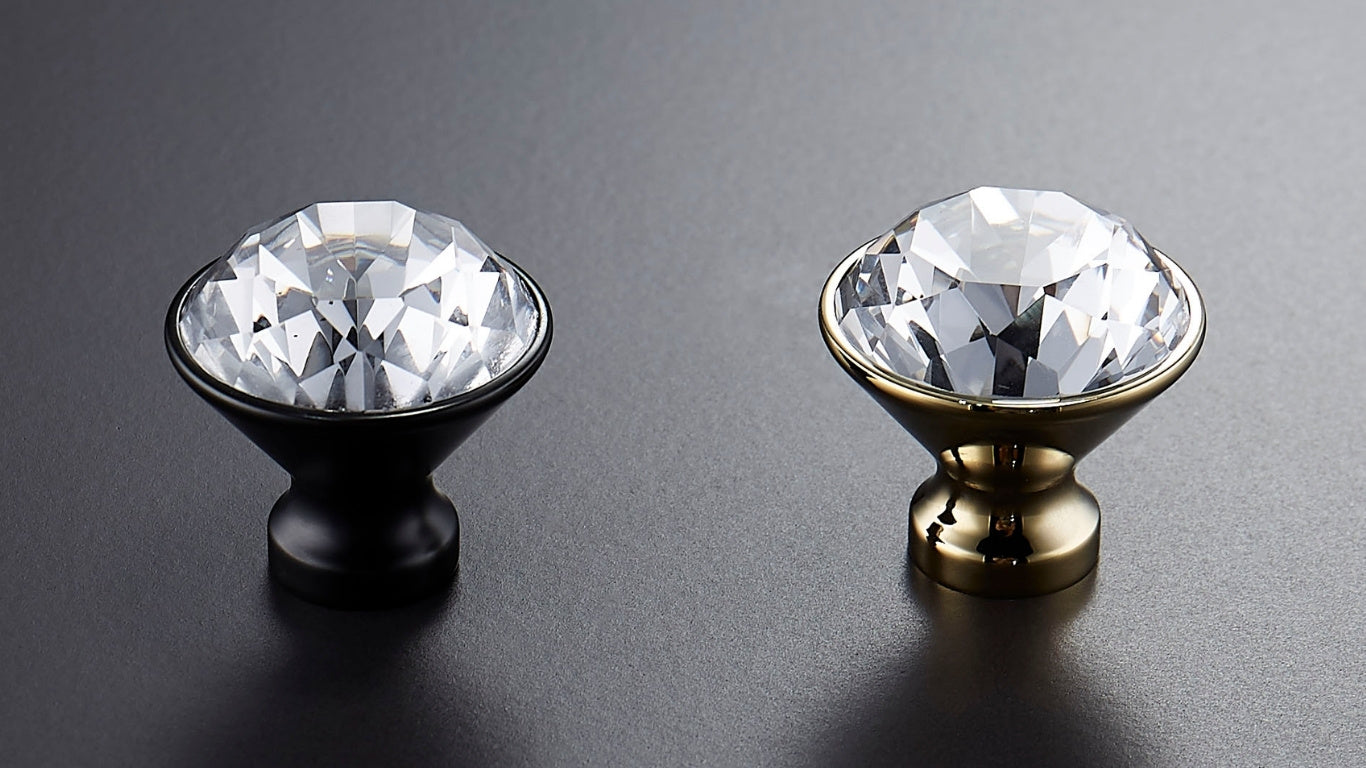 Bouton 1044 | Cristal | Noir