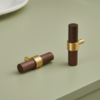 Barra a T CH025W | Noce + Ottone