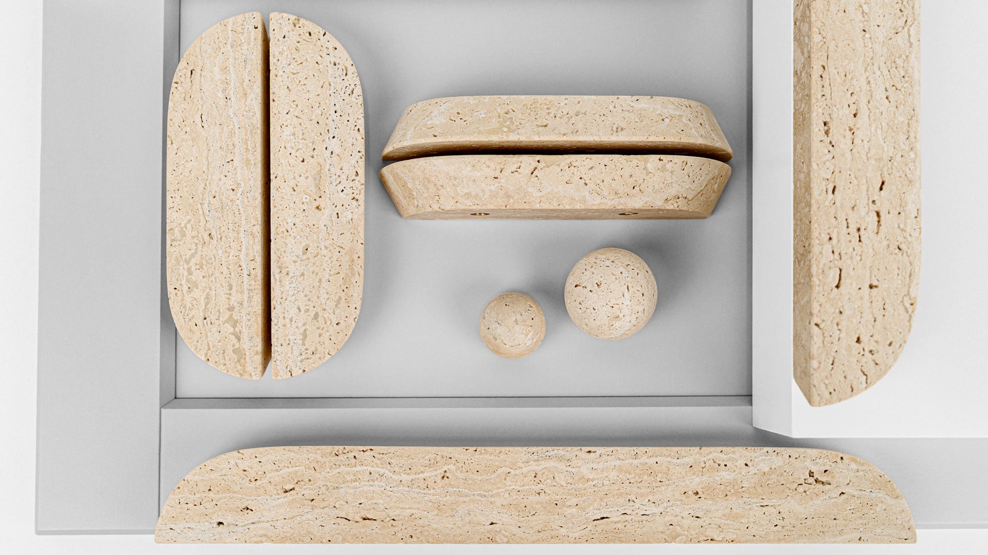 Uchwyt DR103 | Marmur | Travertine (SET)