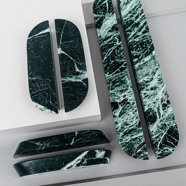 Handtag DR103 | Marmor | Green Flower (SET)