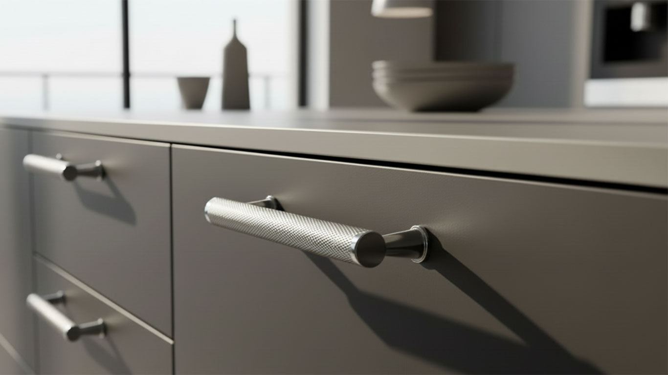 Håndtak 3065 | Riflet | Krom