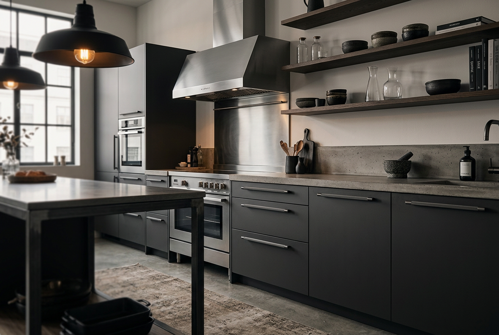 Poignée 3100 | Cannelé | Gris anthracite