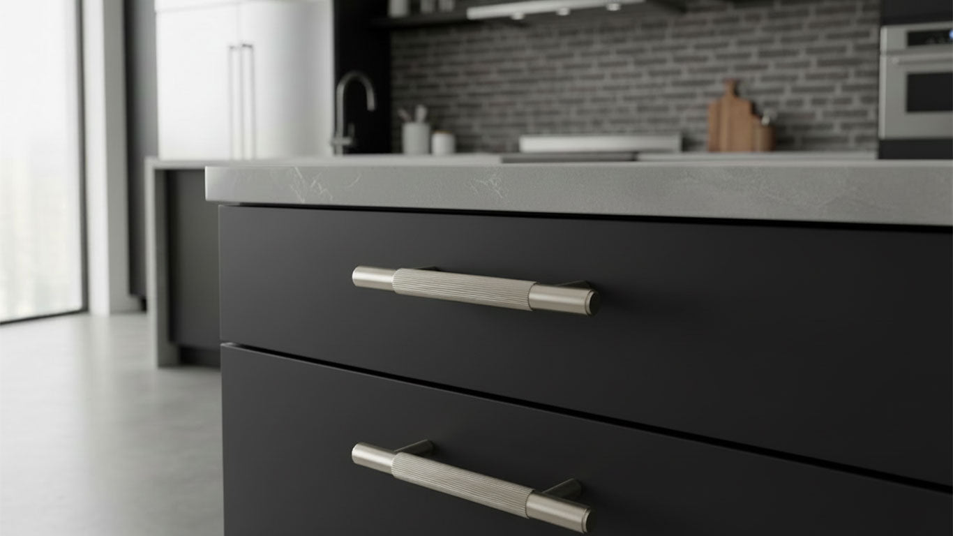 Håndtak 3100 | Riflet | Nikkel