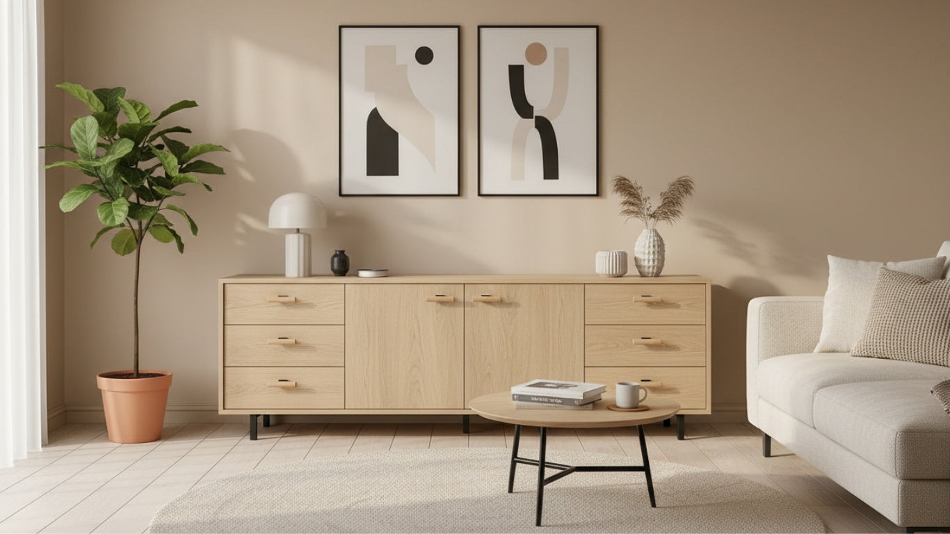 T-Bar CH076 | Buchenholz + Schwarz