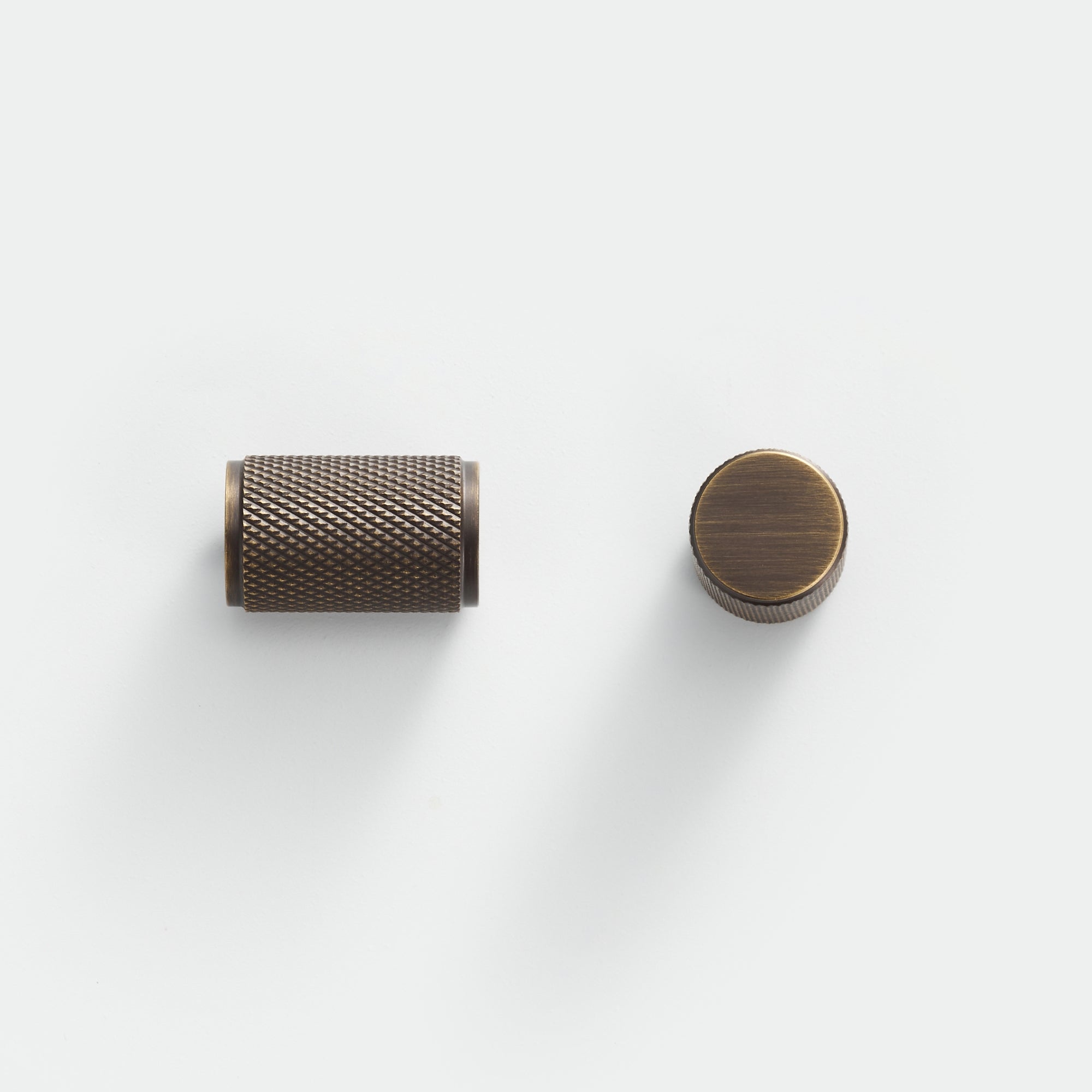 Bouton CH035 | Moleté | Laiton Antique