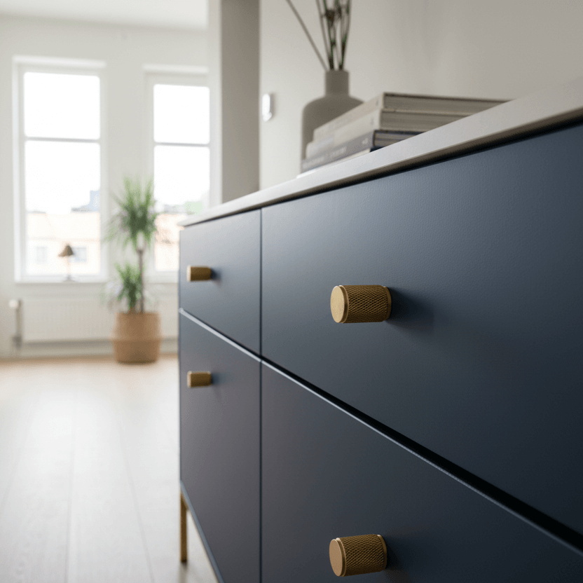 Bouton CH035 | Moleté | Laiton