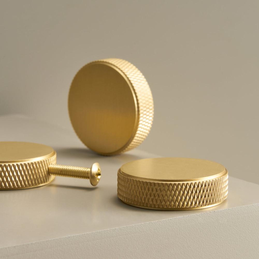 Bouton CH059A | Moleté | Laiton