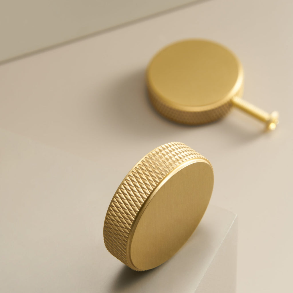 Bouton CH059A | Moleté | Laiton