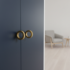 Bouton CH059B | Moleté | Laiton