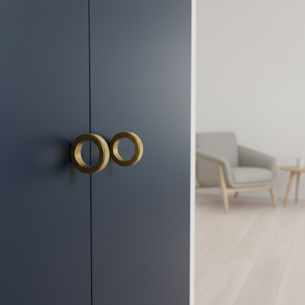 Bouton CH059B | Moleté | Laiton