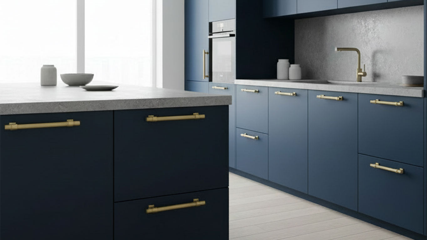 Håndtak 3138 | Riflet | Messing