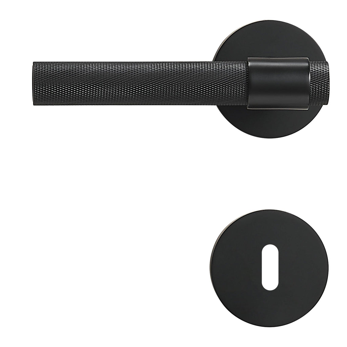 Dörrhandtag 308A-247 | Lättrat | Matt Svart - Dooroom