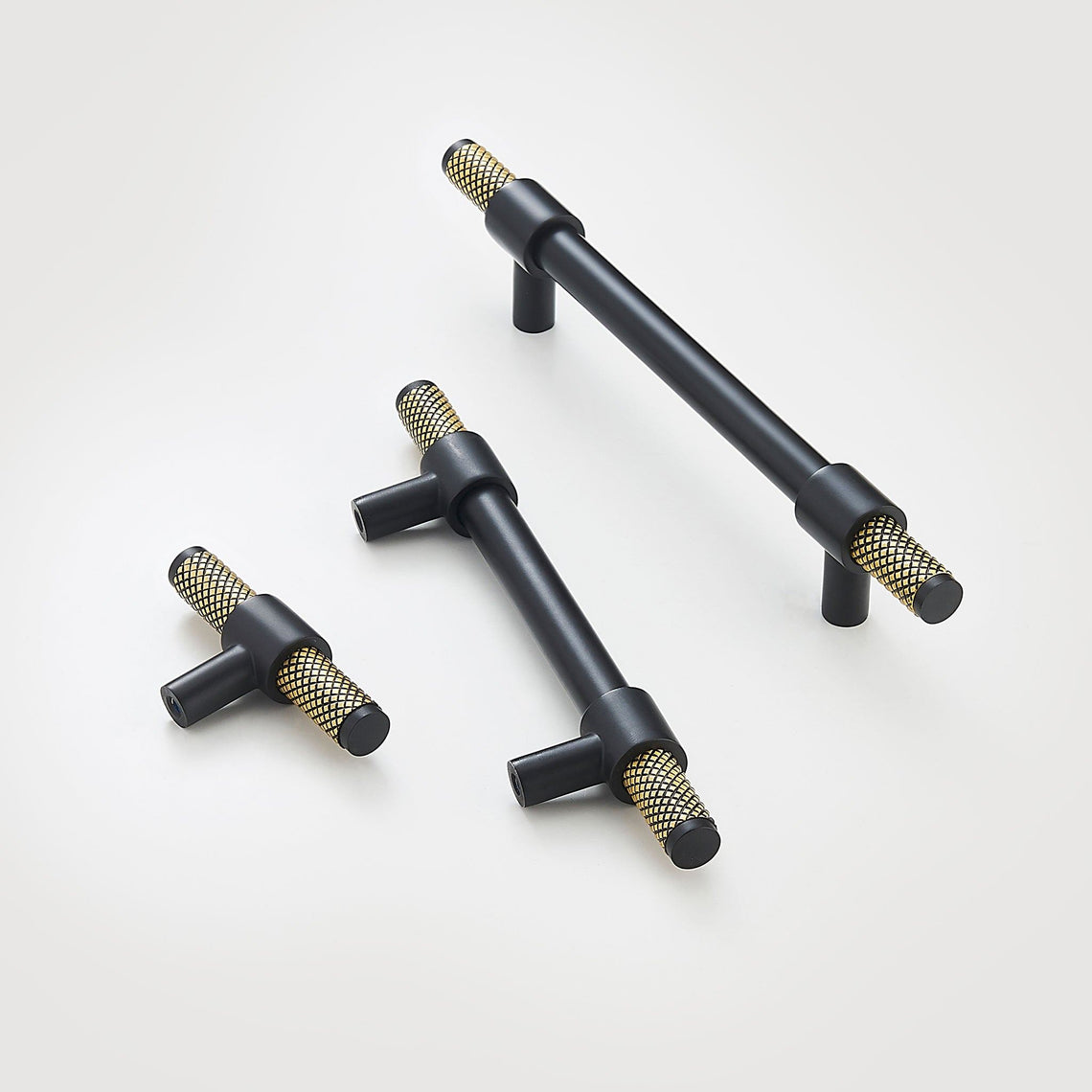 T-bar 3081 | Lättrad | Svart/ Mässing - Dooroom